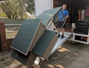 expert Gladesville removalists & storage - loading boxes onto truck